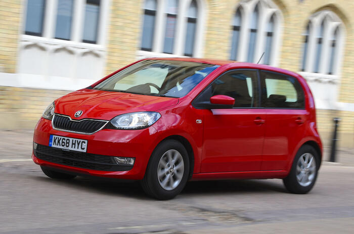 Skoda Citigo 2019 front quarter tracking