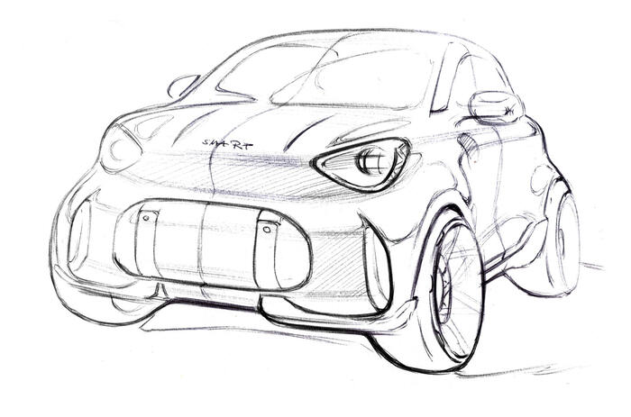 Smart Concept#2 sketch front 3:4