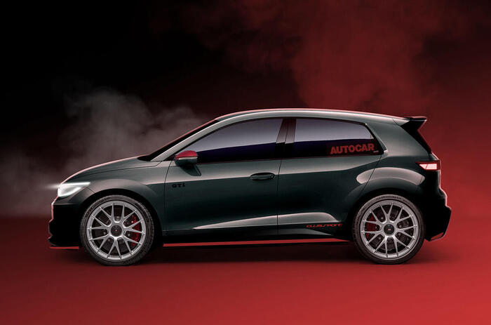 volkswagen id polo gti clubsport autocar render side