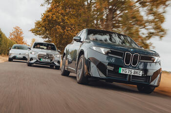BMW iX3 vs Merc GLC EV vs Volvo EX60 group test LEAD