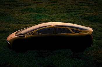 Kia saloon teaser side