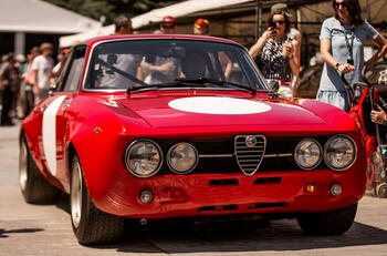 Alfa Romeo GTAm at Goodwood Sam Sheehan