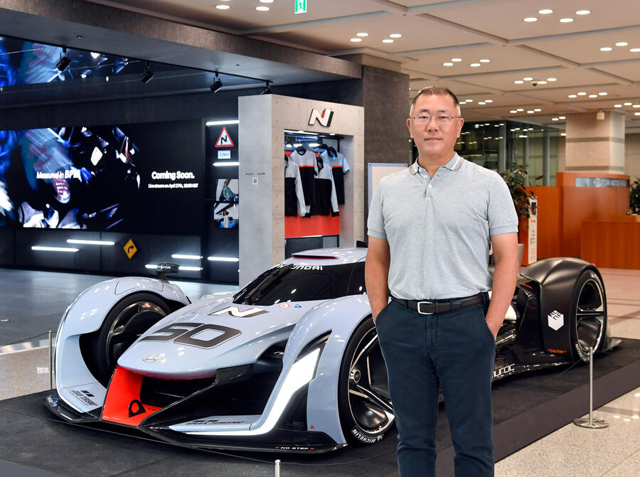 12 Photo 8 hmg hq lobby with hyundai n 2025 vision gran turismo