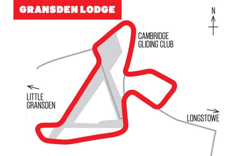 13 Gransden lodge map