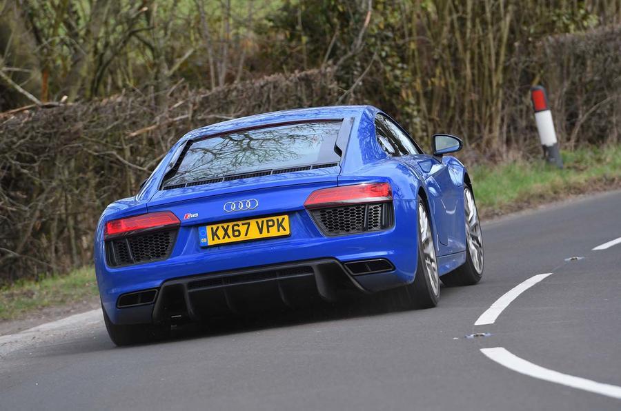 2 Audi r8 rws 2018 uk review otr rear 0
