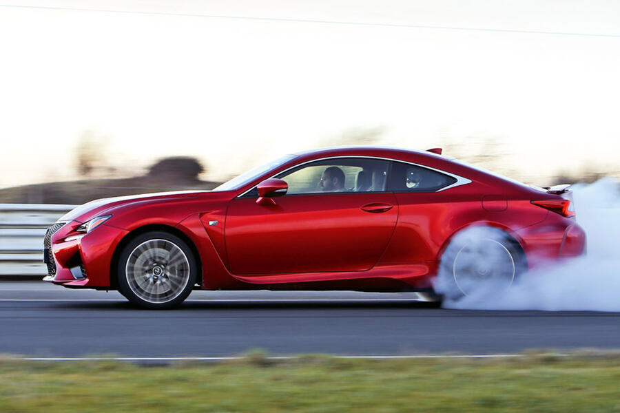 28 Lexus rc f 2014 tracking side