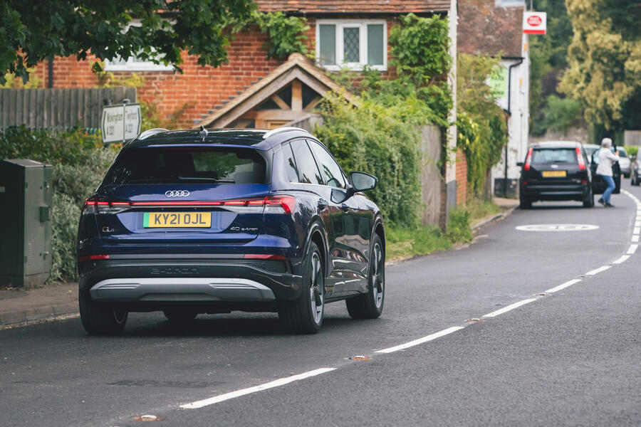 4 Audi q4 e tron 2021 long term review on road rear