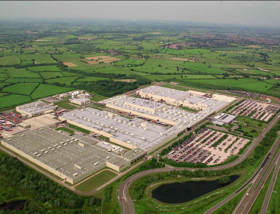 6 Burnaston factory aerial view