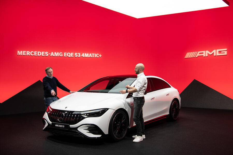 73 Mercedes amg eqe53 official reveal gk interview