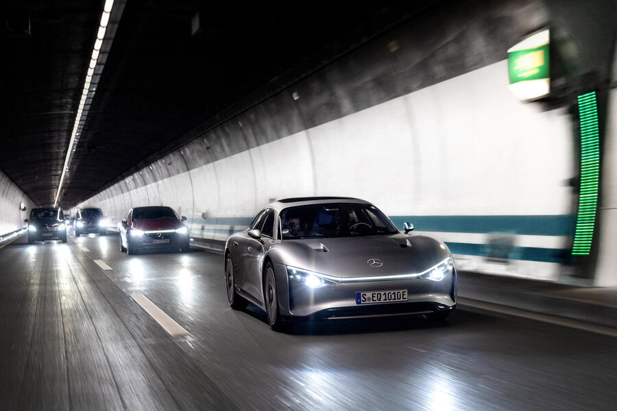 87 Mercedes eqxx mission accomplished ride 2022 tunnel front 0