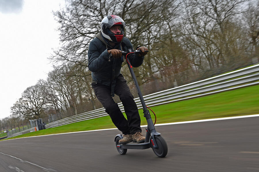 90 Brands hatch ev records feature scooter tracking front