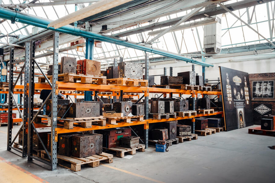 95 Airfix hq visit 2021 warehouse