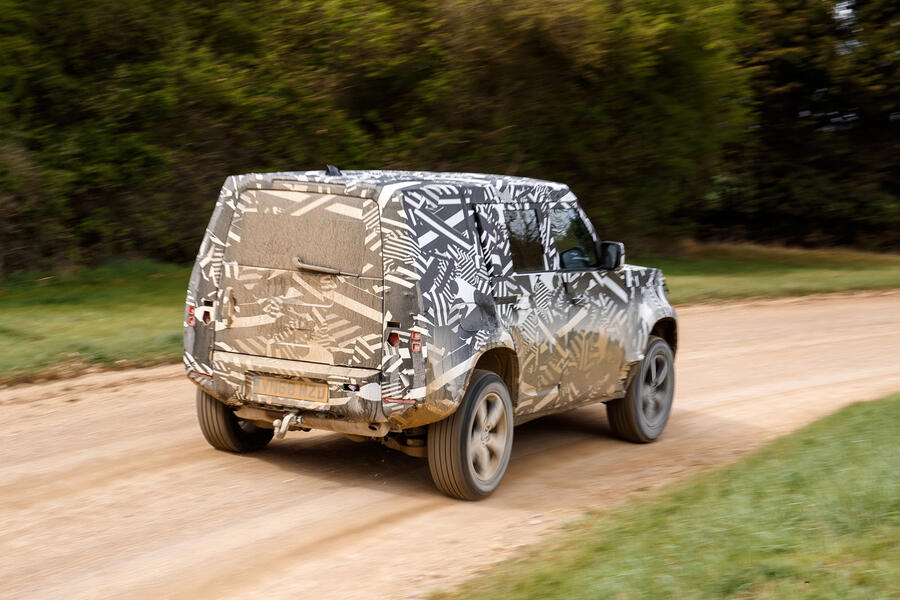 97 Land rover defender proto ride 2019 hero rear