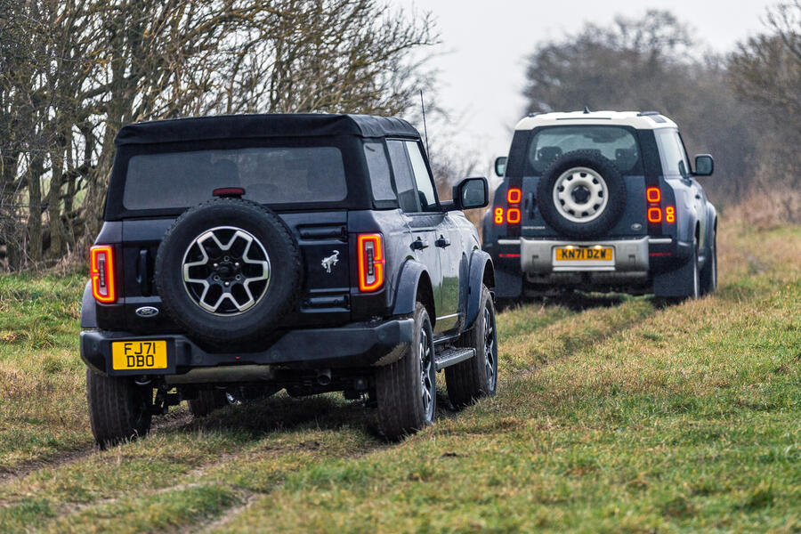 98 Ford bronco vs land rover defender