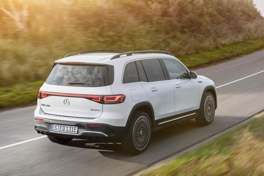 98 Mercedes benz eqb 2021 official images tracking rear