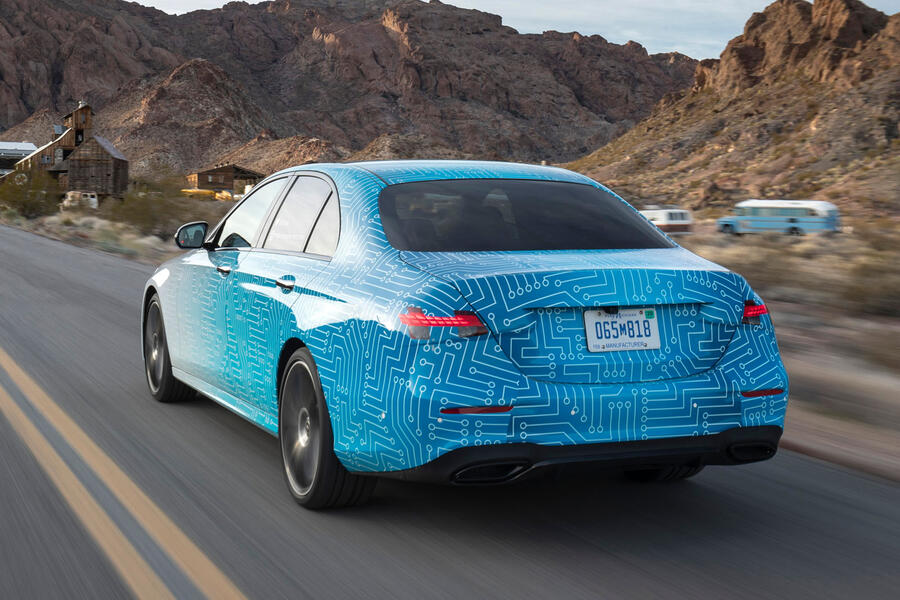 98 Mercedes e class 2020 prototype ride tracking rear