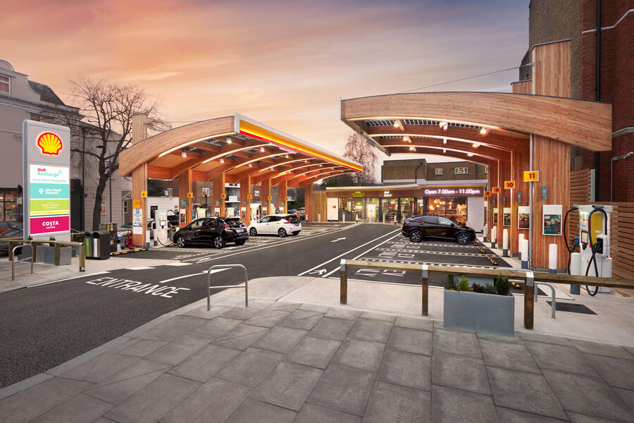 99 Fulham road ev station london uk 1