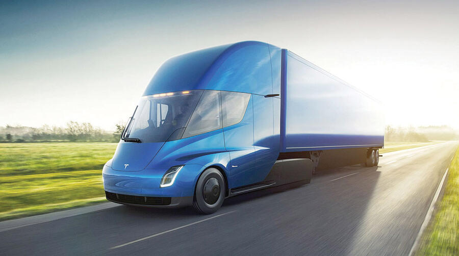 9 Tesla semi