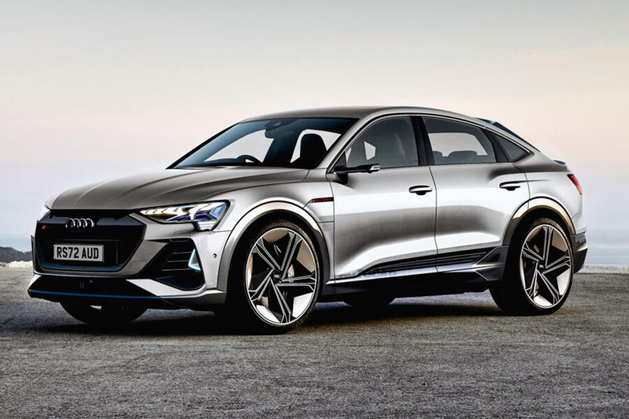 Audi e tron rs 2019 silver for news