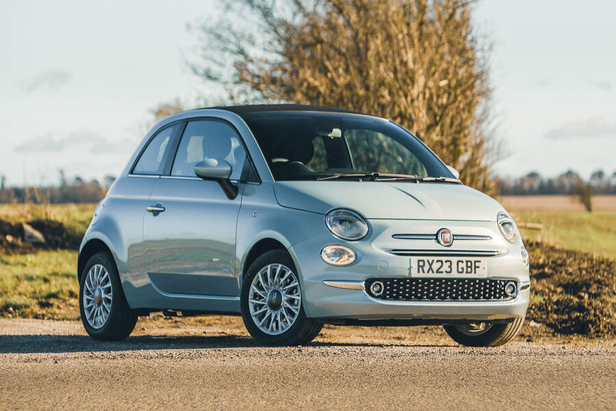 2023 Fiat 500C front quarter