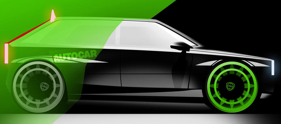 Lancia ev sketch ranomcolour