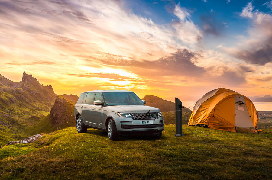 Land rover remote charging point