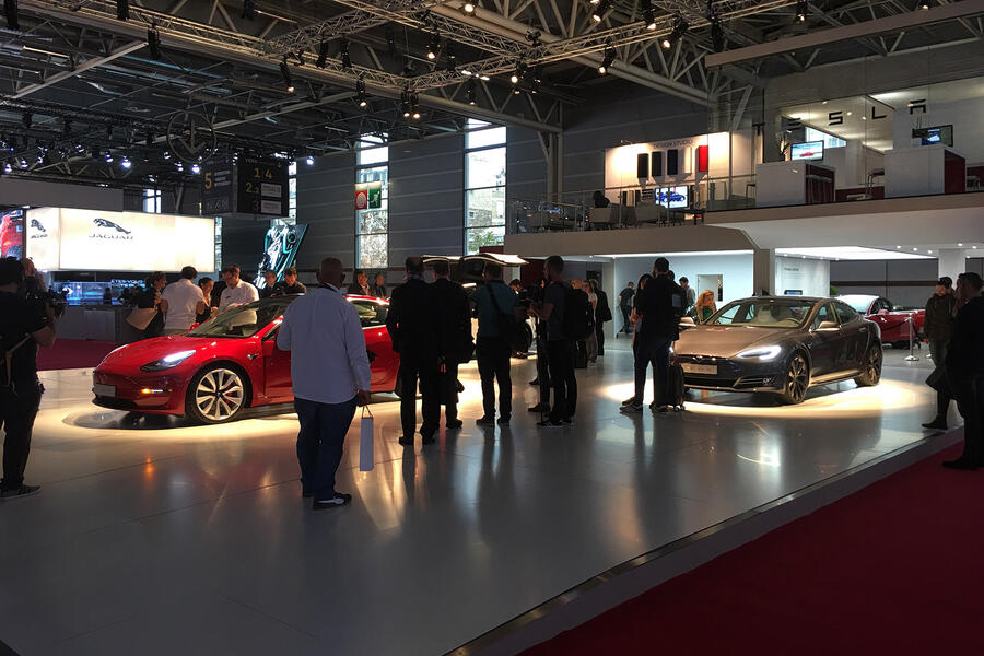 Tesla stand