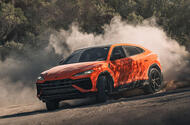 14 lamborghini urus se 2024 review front cornering off road