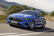 2025 Mercedes Benz CLA blue car front cornering 2025 Mercedes Benz CLA blue car front cornering