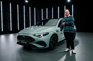 Charlie Martin with Mercedes AMG CLA 45 Charlie Martin with Mercedes AMG CLA 45