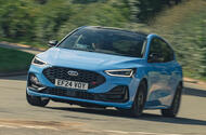 Ford Focus ST Edition 2024 front quarter tracking Ford Focus ST Edition 2024 front quarter tracking