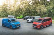 Ford Transit Custom vans front Ford Transit Custom vans front