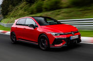 VW Golf GTI Edition 50 front quarter tracking VW Golf GTI Edition 50 front quarter tracking