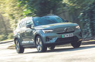 Volvo EX40 front driving Volvo EX40 front driving