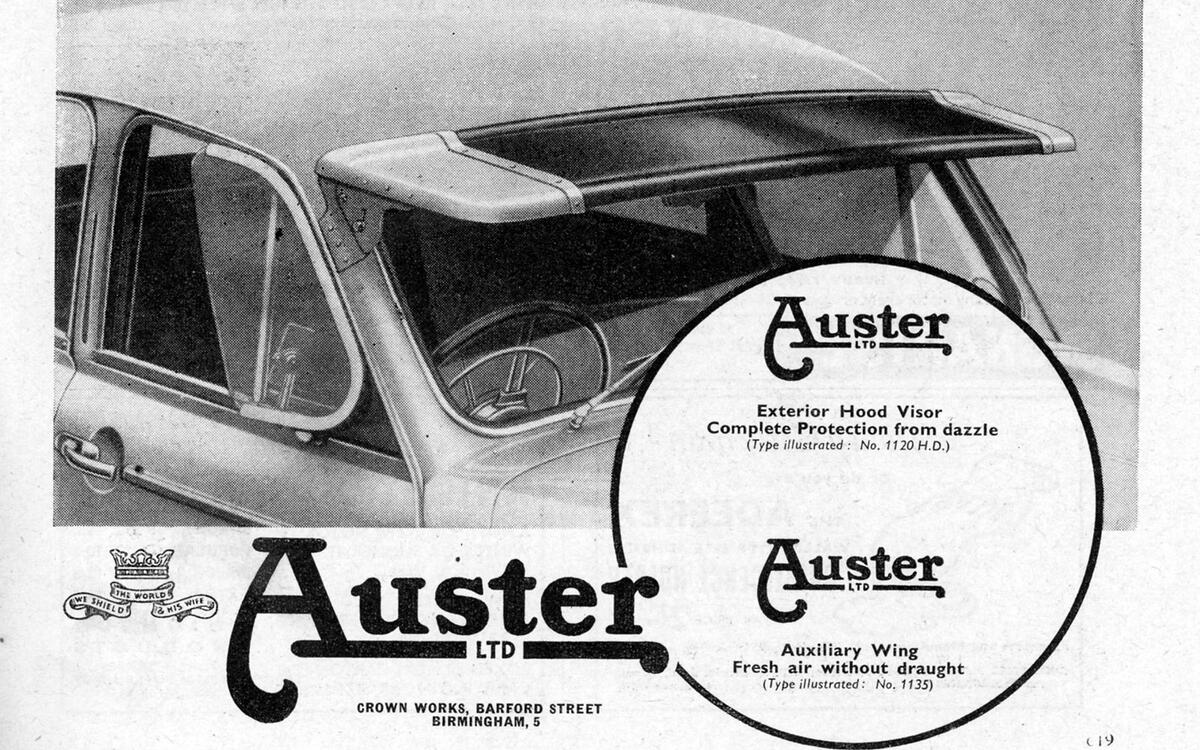 Auster sun visor