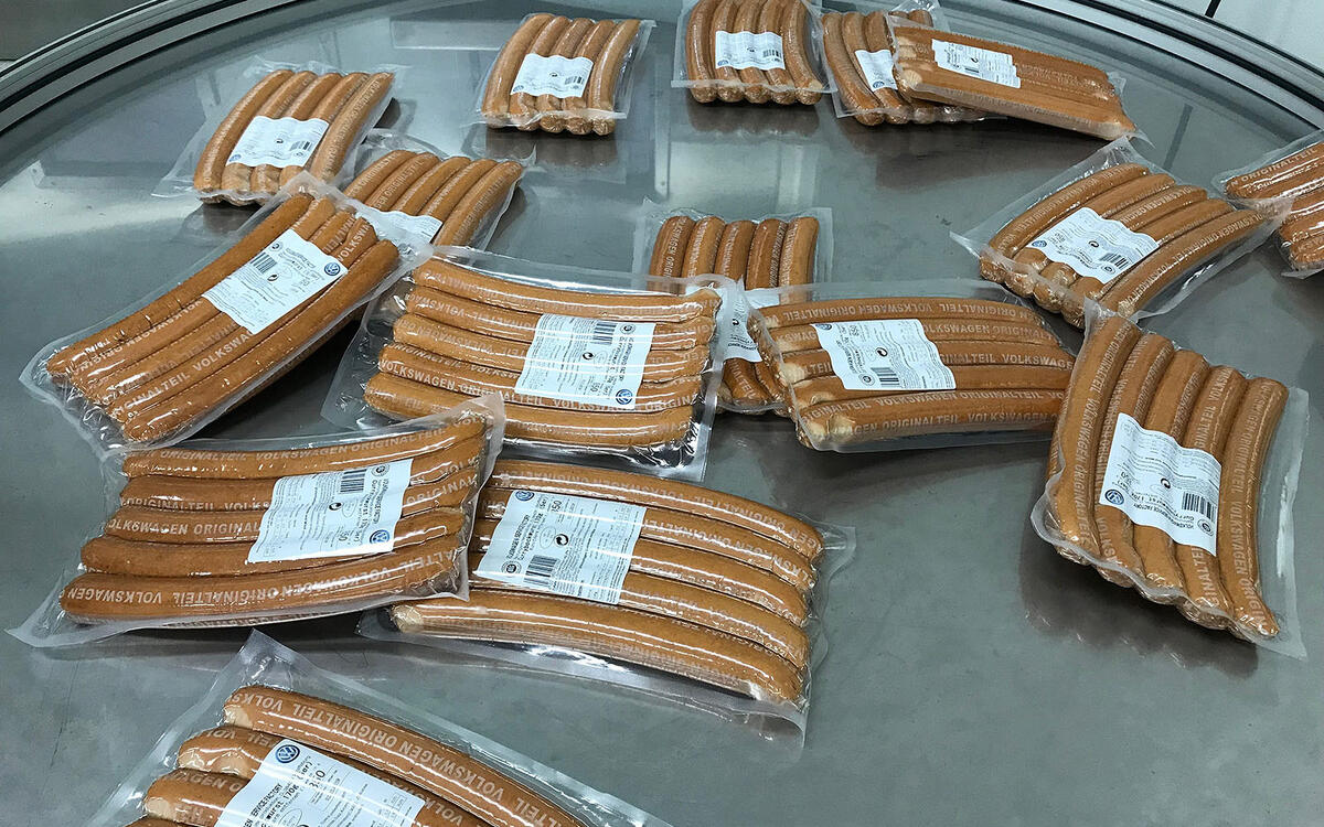 Volkswagen currywurst has its own part number