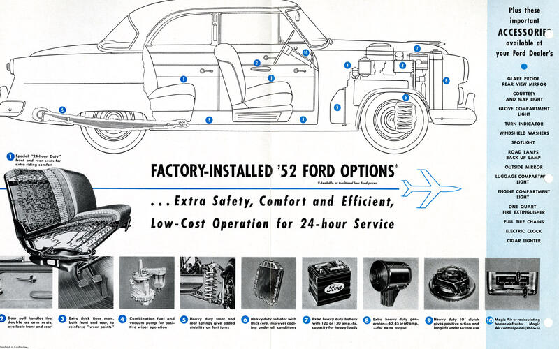 Ford Police Car Brochure (1952)