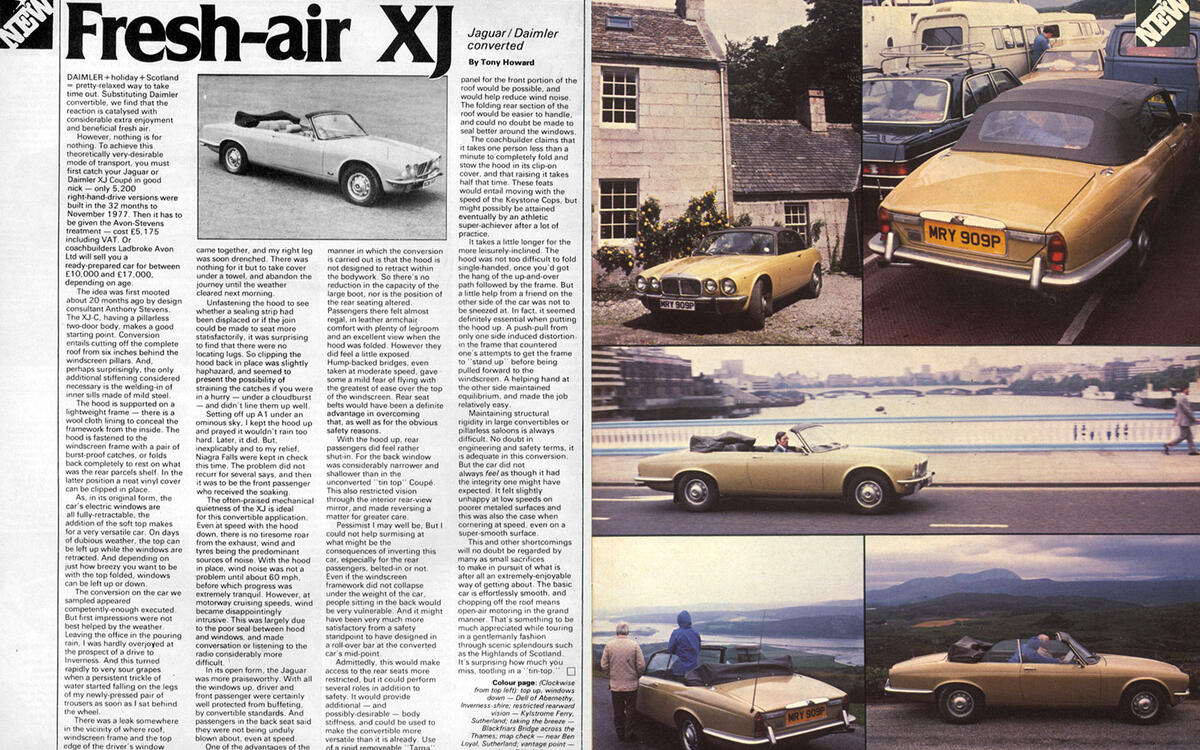 Jaguar XJ Series 2 convertible (1977)