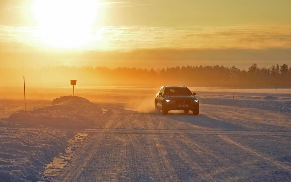 Drive (and drift) on a frozen lake