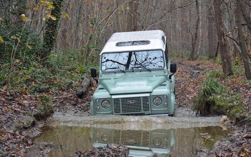 Driving through deep water Driving through deep water