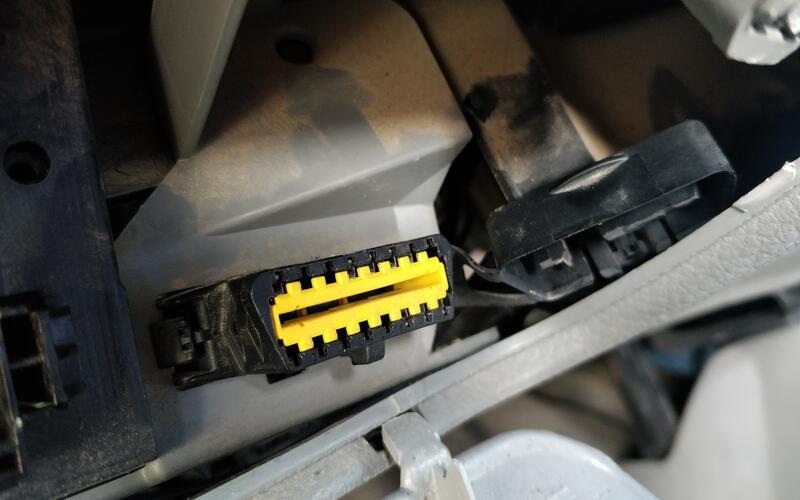 The OBD2 port The OBD2 port