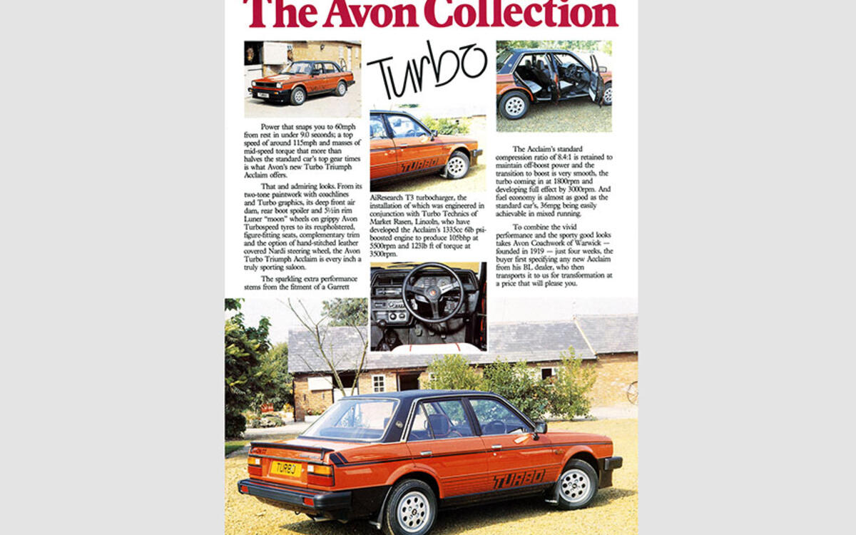 Triumph Avon Acclaim Turbo (1983)