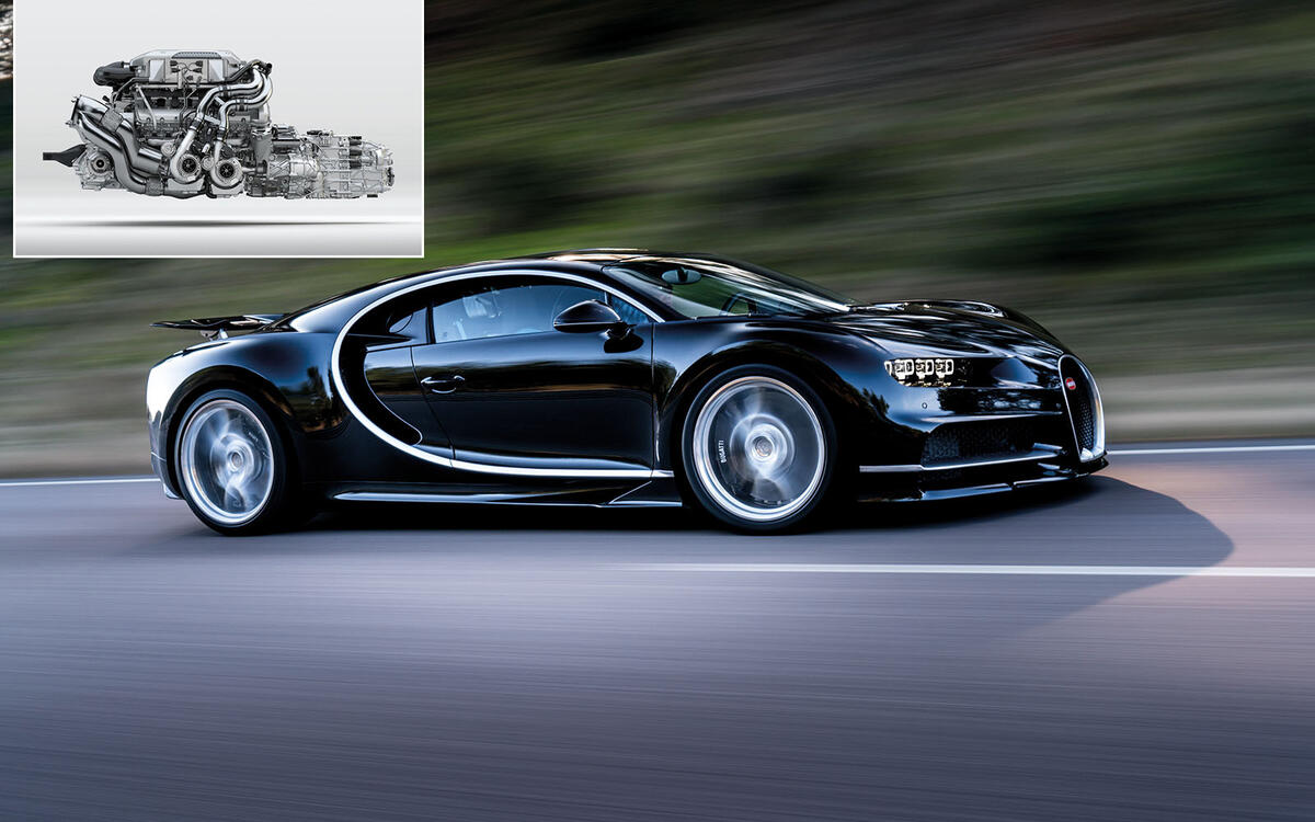 Bugatti Chiron: 8.0 litres Bugatti Chiron: 8.0 litres
