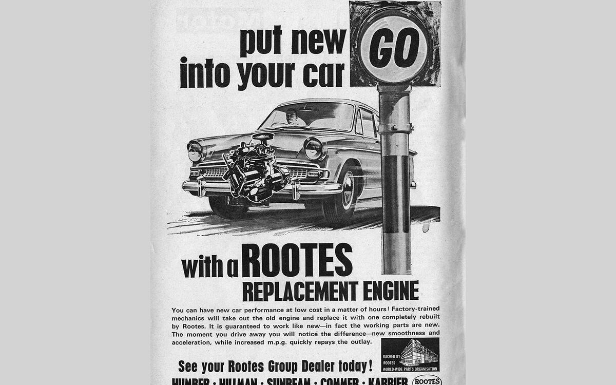 Rootes replacement engine