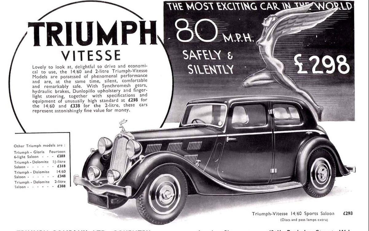 WINDSHIELD WASHERS: Triumph (1935) WINDSHIELD WASHERS: Triumph (1935)