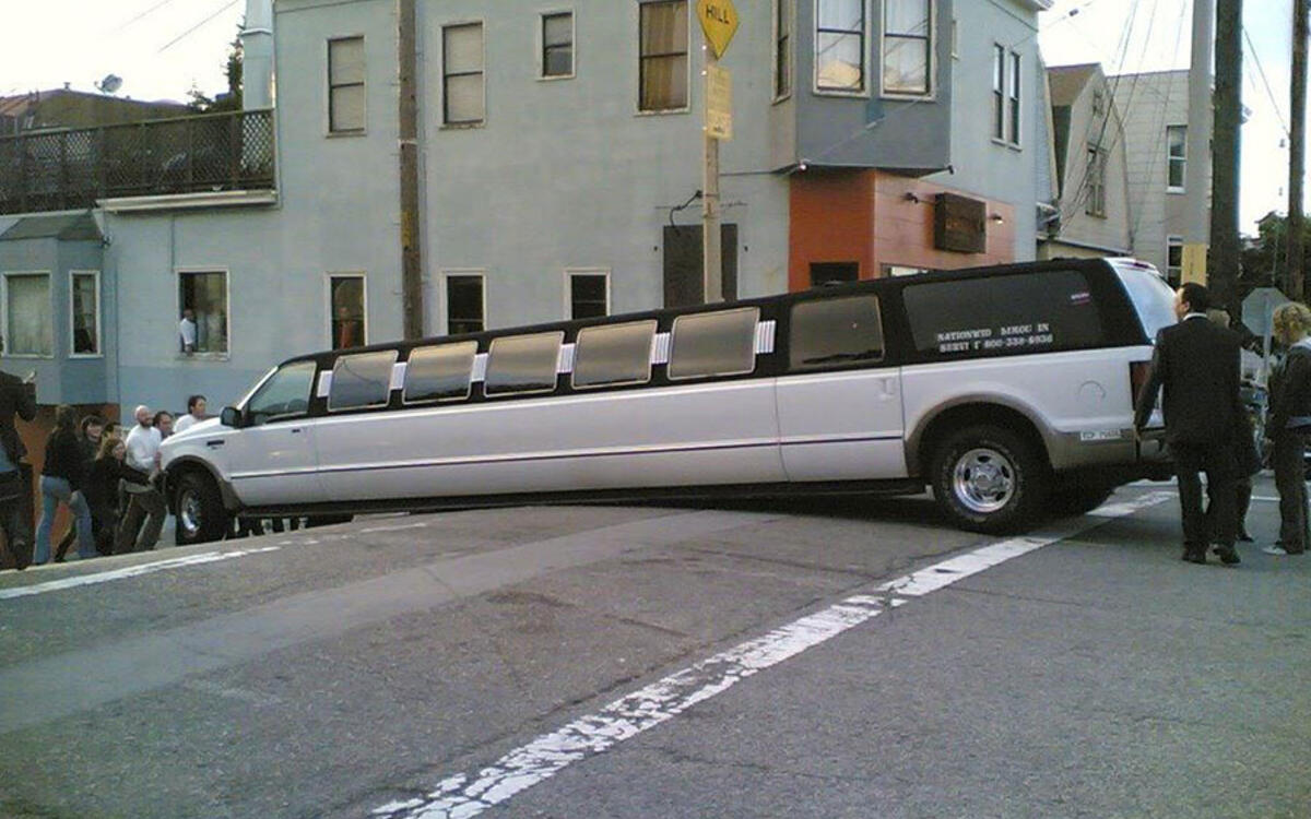 Beached limo Beached limo