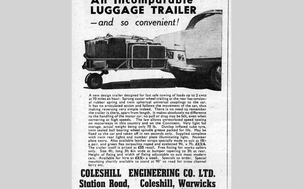 Coleshill Engineering trailer