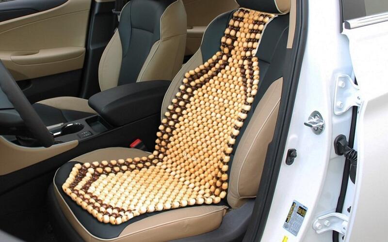 Beaded seat cover