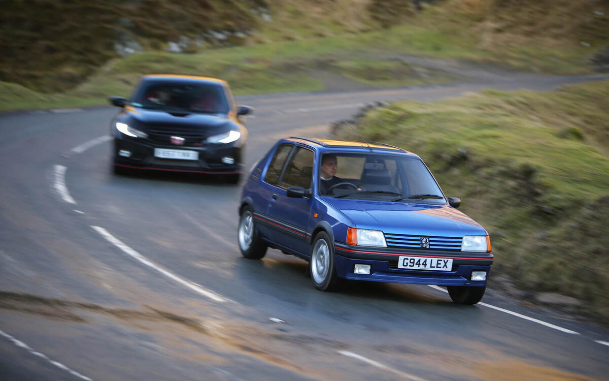 Peugeot 205 GTi 1.9 & Honda Civic Type R