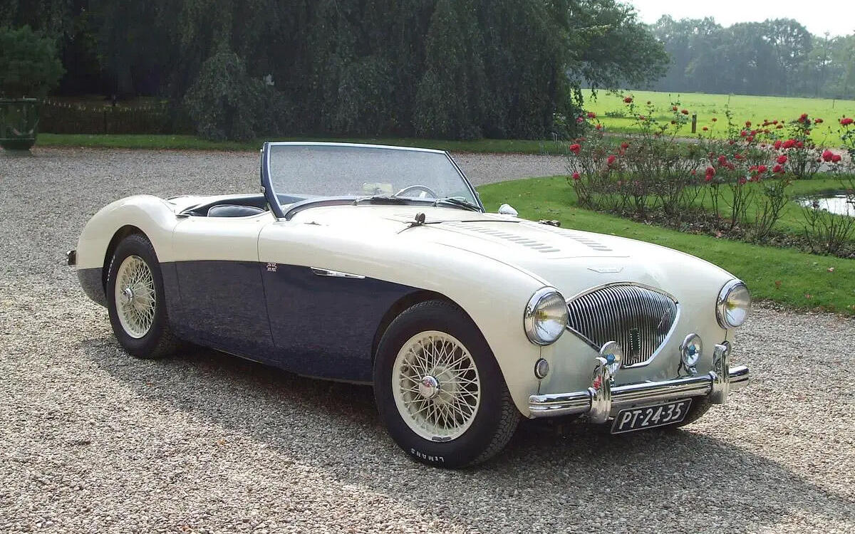 57 1955 Austin Healey 100M 
